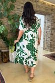 The Lilia Shirt Dress Palm